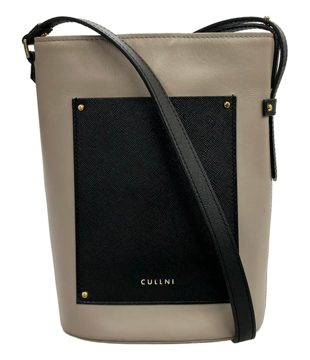 クルニ ショルダーバッグ ミニバケツバッグ 斜め掛け レザー  