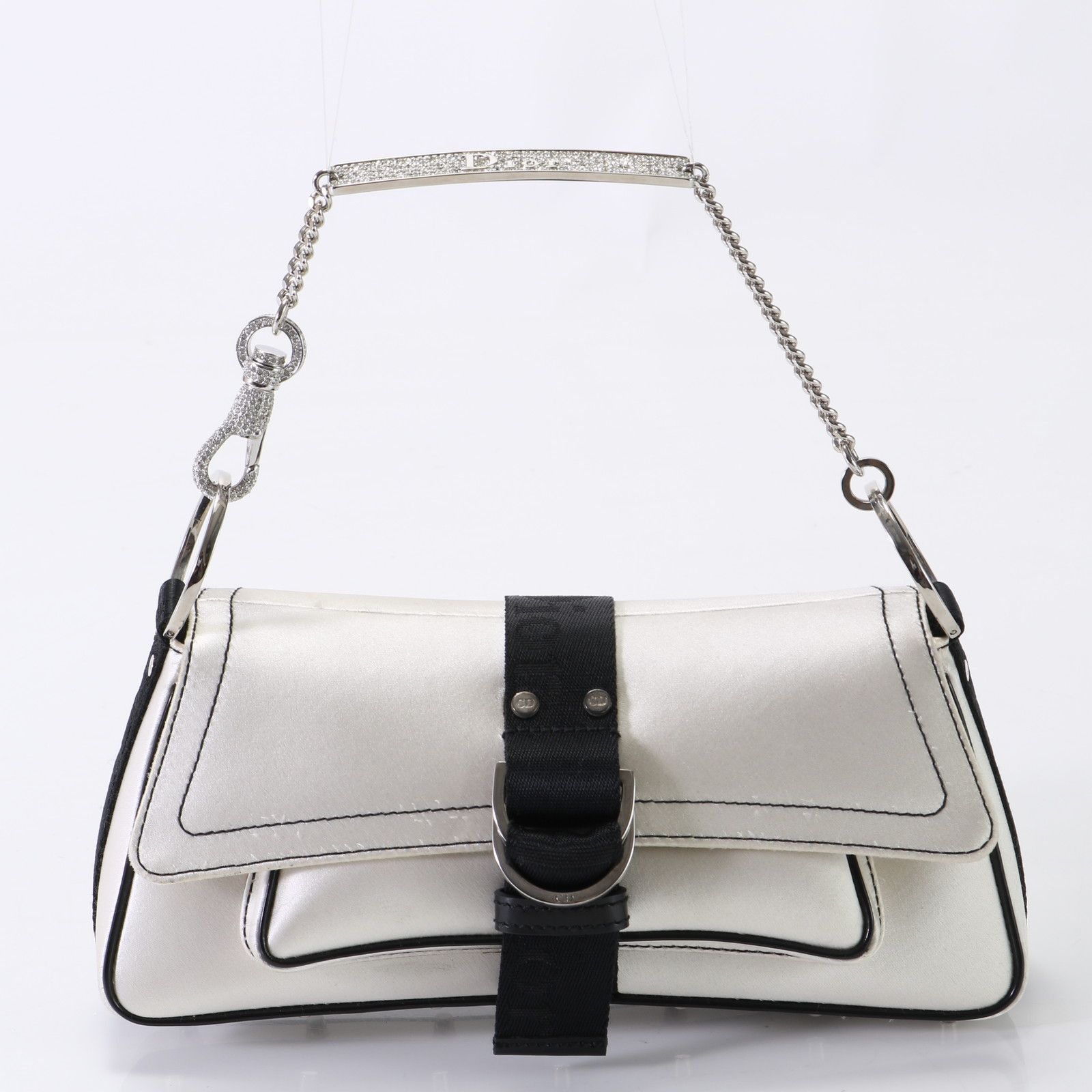 【美品】クリスチャンディオール ハードコア アクセサリーポーチ ラインストーン 美品 クリスチャン ディオール ハードコア ラインストーン チェーン