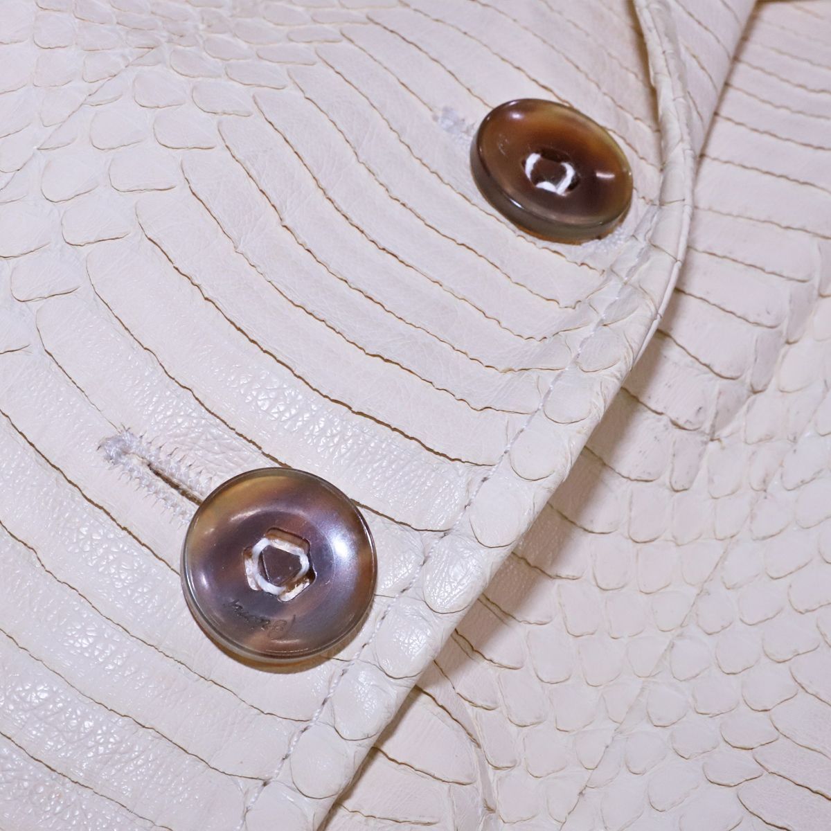 本物 ブリオーニ 極希少 総蛇革エキゾチックパイソンレザージャケット  