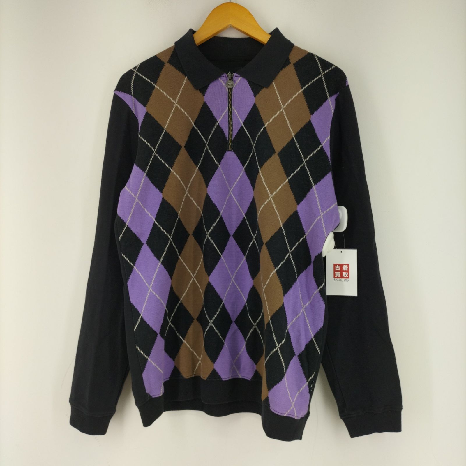 ステューシー Stussy Argyle Zip polo メンズ JPN：M