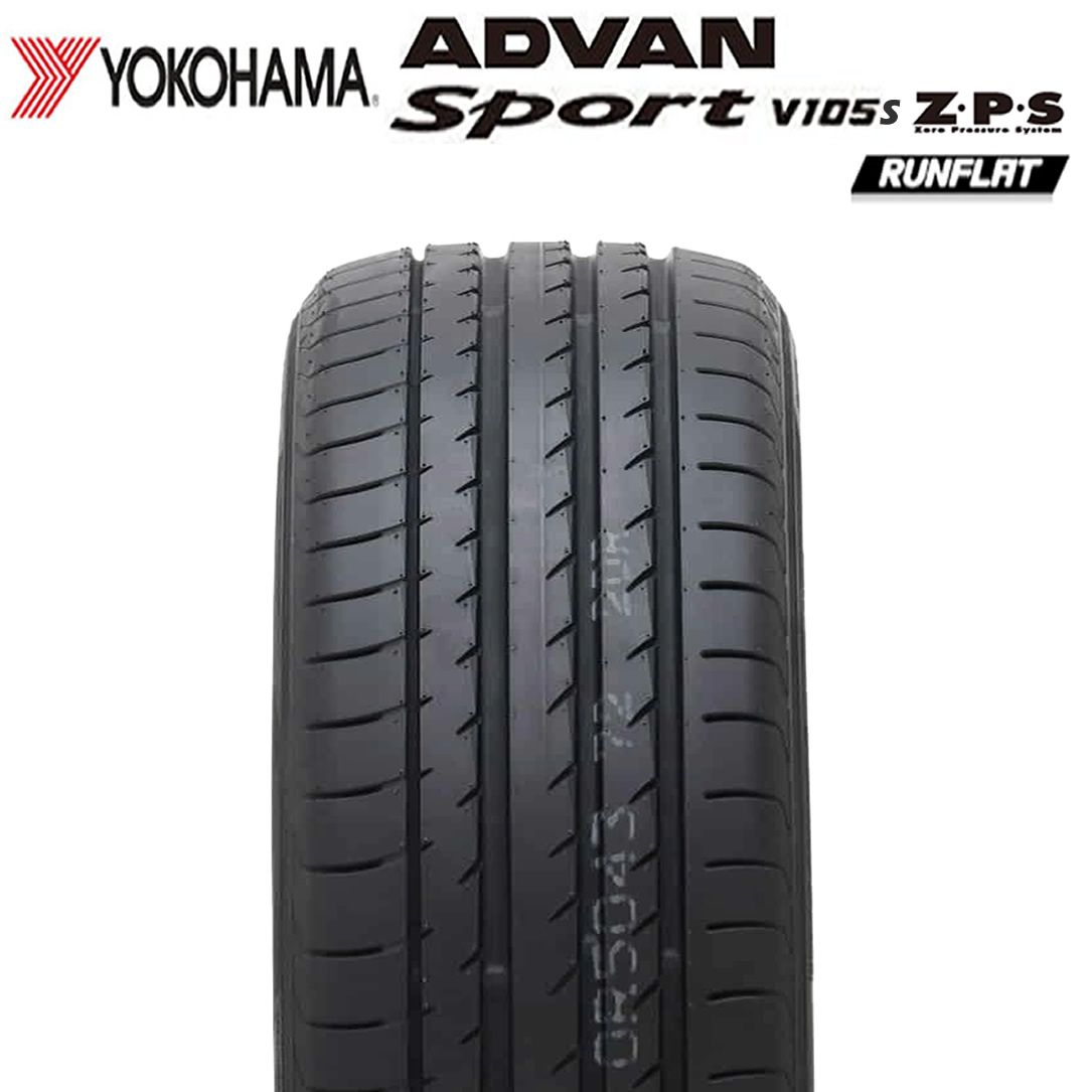 製 4本価格 会社宛 245 45RF20 99Y 夏 ヨコハマ ADVAN SPORT V105S-ZPS ランフラット RAV4 CX-5 245 45R20 NO YN2025