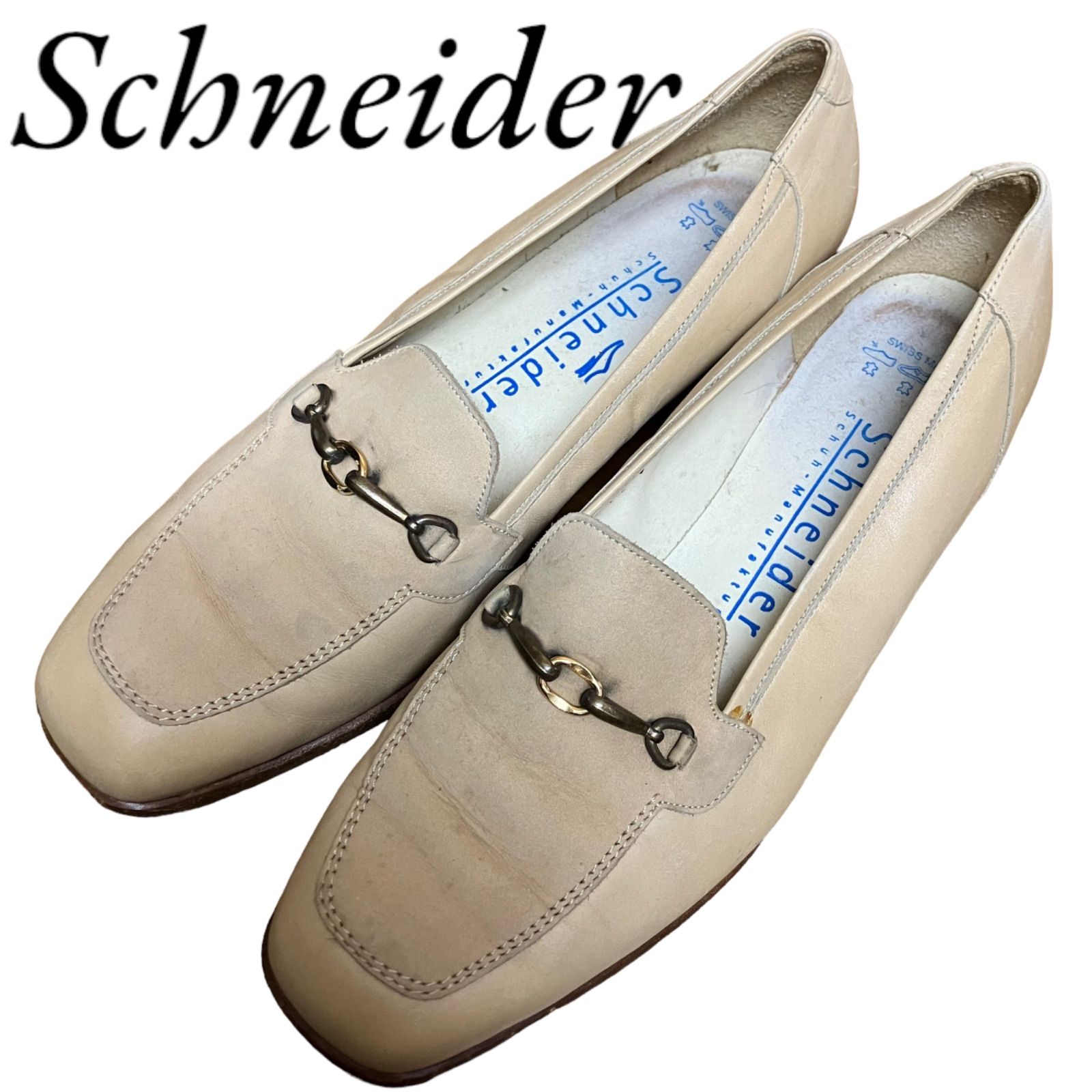 Schneider パンプス ホースビット 革靴 スイス製 4 1/2 C221 1 34