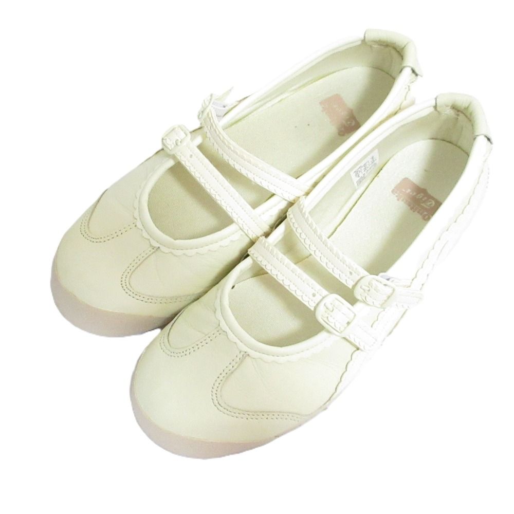 Onitsuka Tiger オニツカタイガー MEXICO 66 TGRS メキシコ66 メリージェーン ローカット スニーカー 1182A660 23cm アイボリー レディース 古着