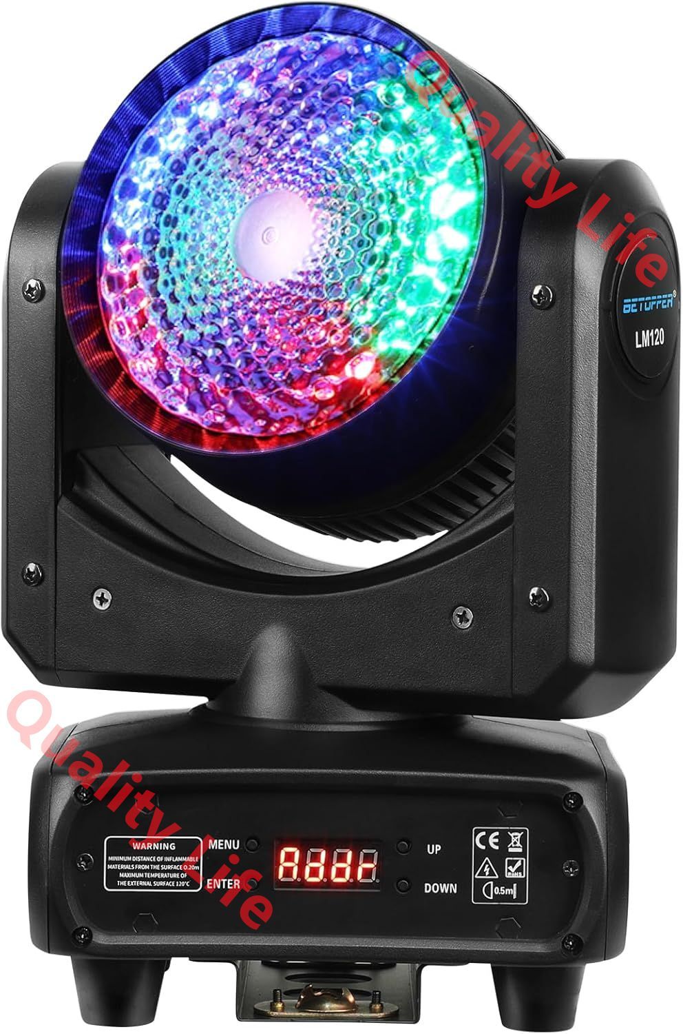 120W C0B LED RGBW 4-IN-1 揺れるヘッド染色ランプステージライトストリップライト舞台照明撮影録画スポットライト調光ディスコライト回転灯dj ライト カラオケパーティーライト DMX512 23CH 専門設備 高輝度 音声連動 多色変更