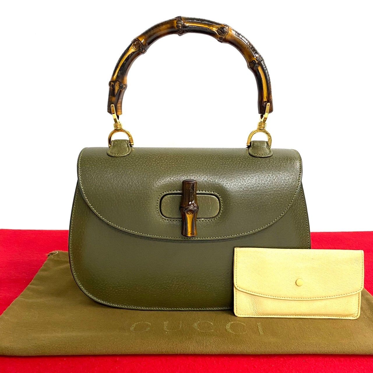 ほぼ未使用 GUCCI グッチ オールドグッチ ヴィンテージ バンブー
