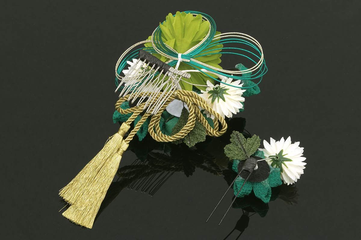 髪飾り つまみ細工2点セット