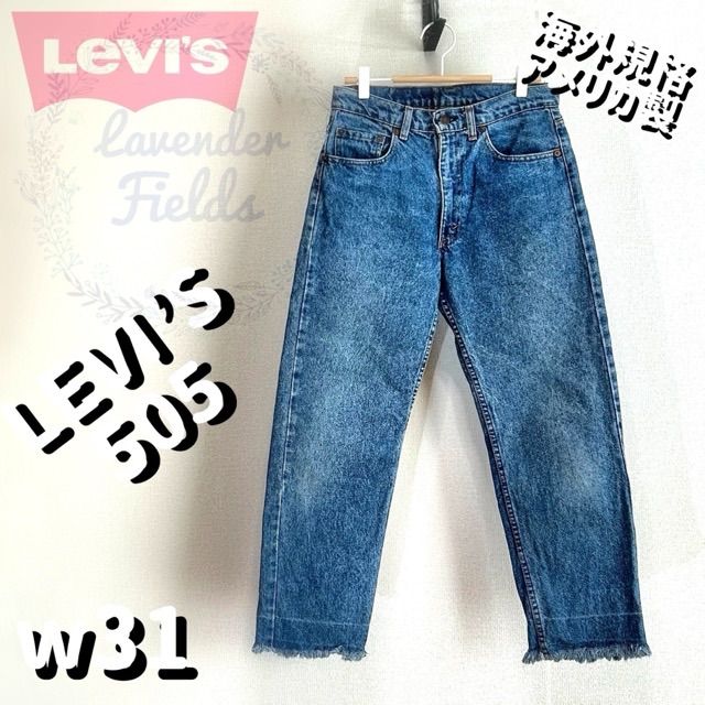 リーバイス505LEVI'Sデニムパンツ90年代カットオフバギーパッチ リーバイス505LEVI'Sデニムパンツ90年代カットオフバギーパッチ