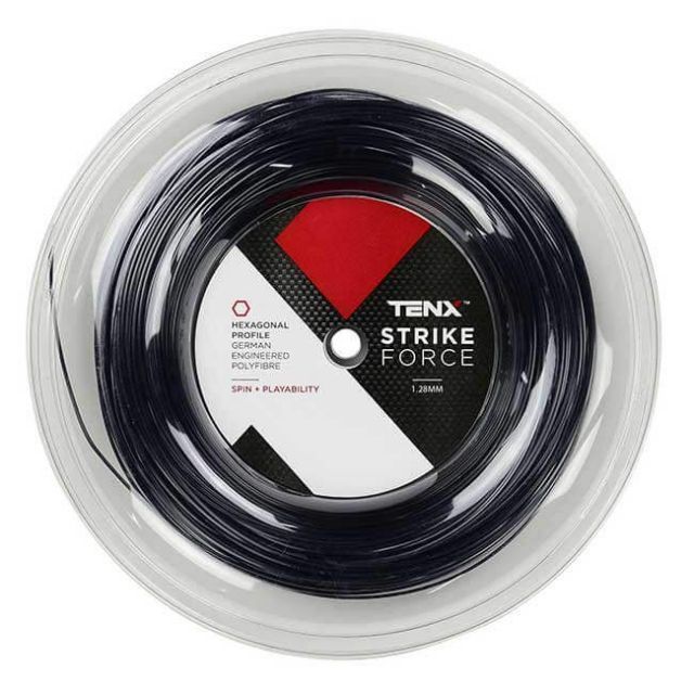 テンエックス プロ(TENX PRO) ストライクフォース (Strike Force) (1.23mm/1.28mm) 200Mロール ブラック 硬式テニス ポリエステルガット (021129998)