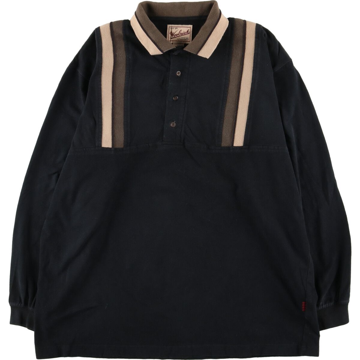 古着 ウールリッチ WOOLRICH 長袖 ポロシャツ メンズL/eaa423163