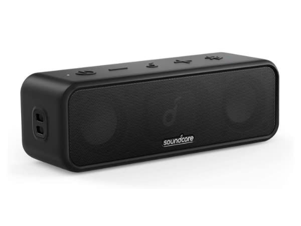 Anker Soundcore 3 Bluetooth スピーカー| IPX7 防水|チタニウムドライバー|デュアルパッシブラジエーター|BassUpテクノロジー|アプリ対応|イコライザー設定|USB-C接続| 24時間連続再生| PartyCas