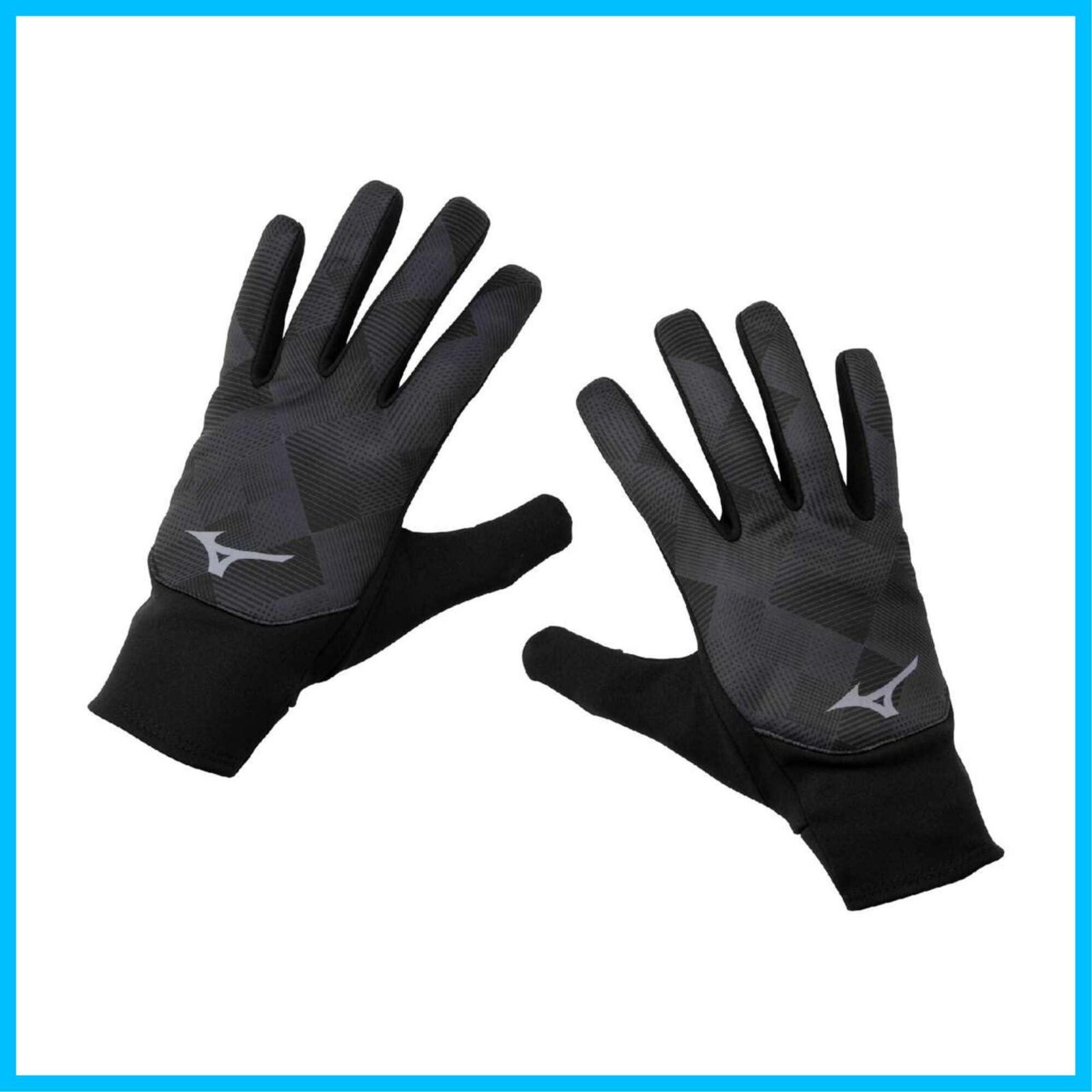 防寒 レーシンググローブ 陸上ウエア ブラック ミズノ L