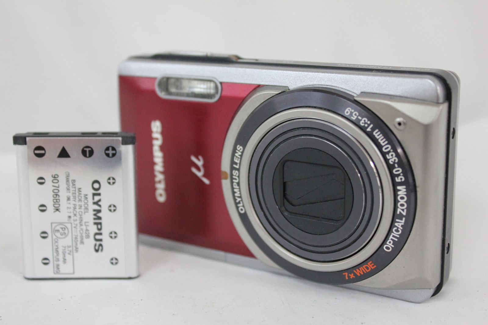 レッド OLYMPUS デジタルカメラ μ-7020 レッド μ-7020 RED 【公式通販】