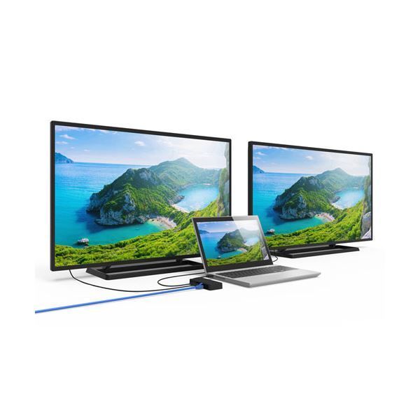 サンワサプライ USB3.1-HDMIディスプレイアダプタ 4K対応 2出力