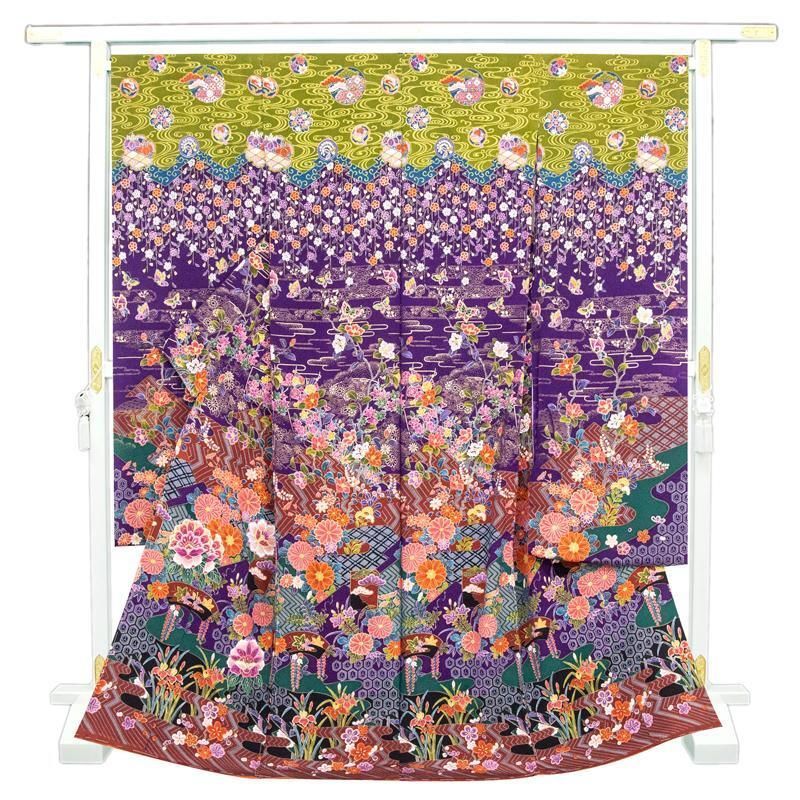 琉球紅型 紅型染め びん型 沖縄紅型 振袖 訪問着 着物 振り袖 琉球紅型