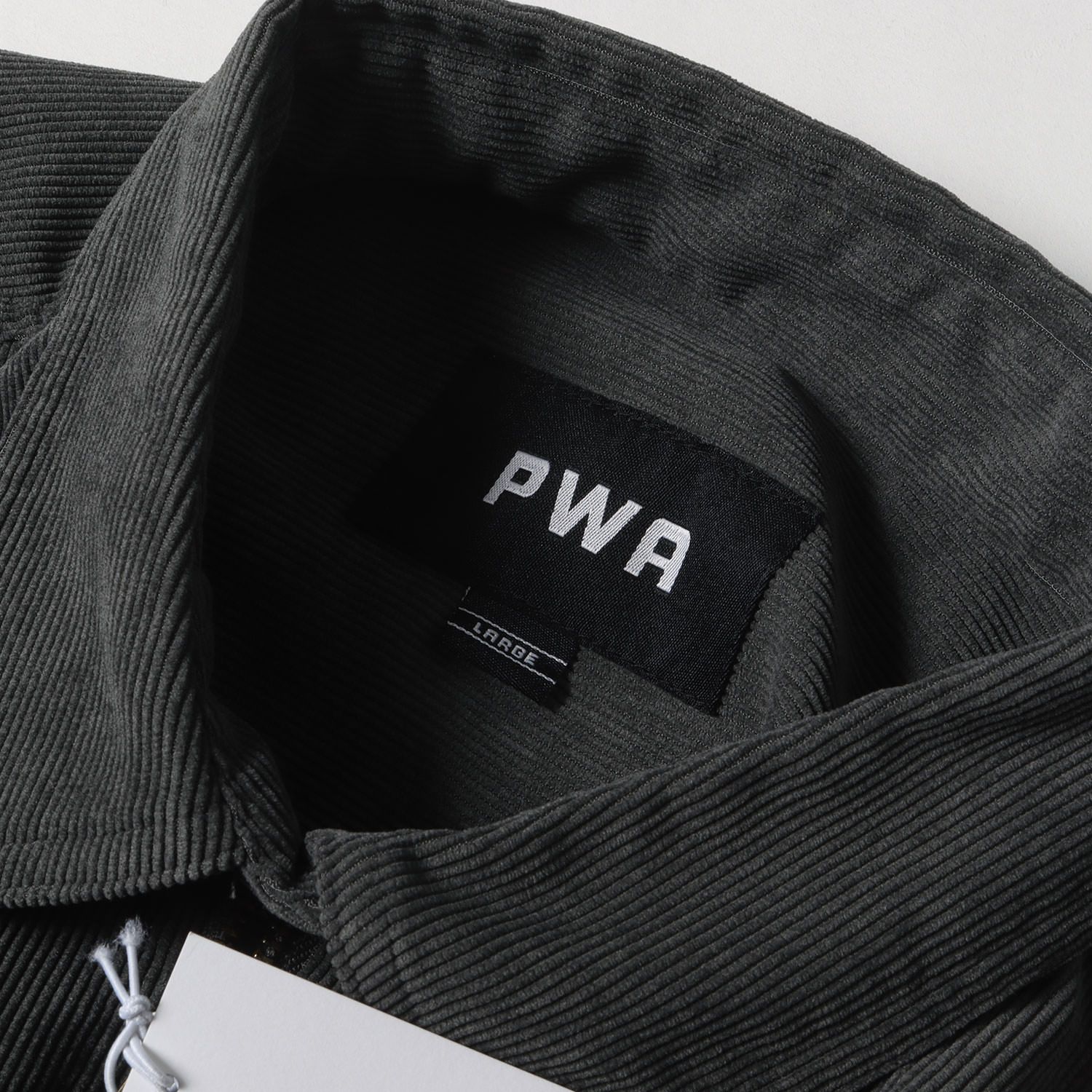 新品 PWA プア シャツ サイズ:L オーバーサイズ ハーフジップ プル 