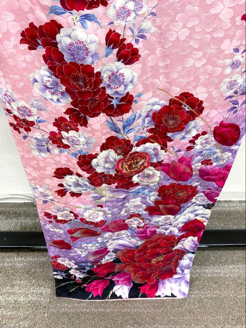 振袖 假屋崎省吾 刺繍 金彩 グリッター チューリップ 身丈158cm MO2709 