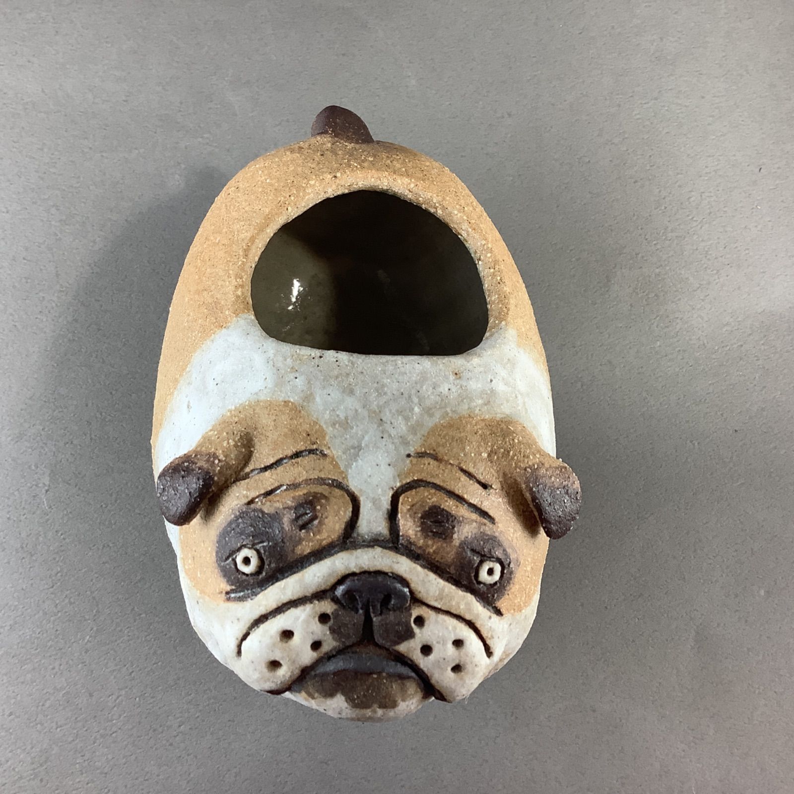 たまむし工房 かとうゆみ 陶器 犬 イヌ 益子焼 陶器 花器 鉢 - メルカリ