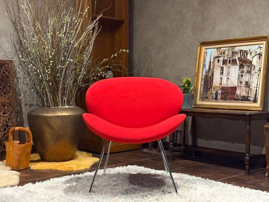 ピエールポーラン オレンジスライスチェア レッド ミッドセンチュリー YZ