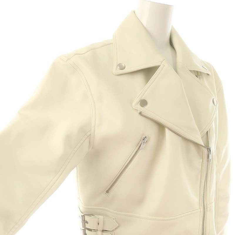 ダーリッチ Darich ダブルベルトライダースジャケット フェイクレザー