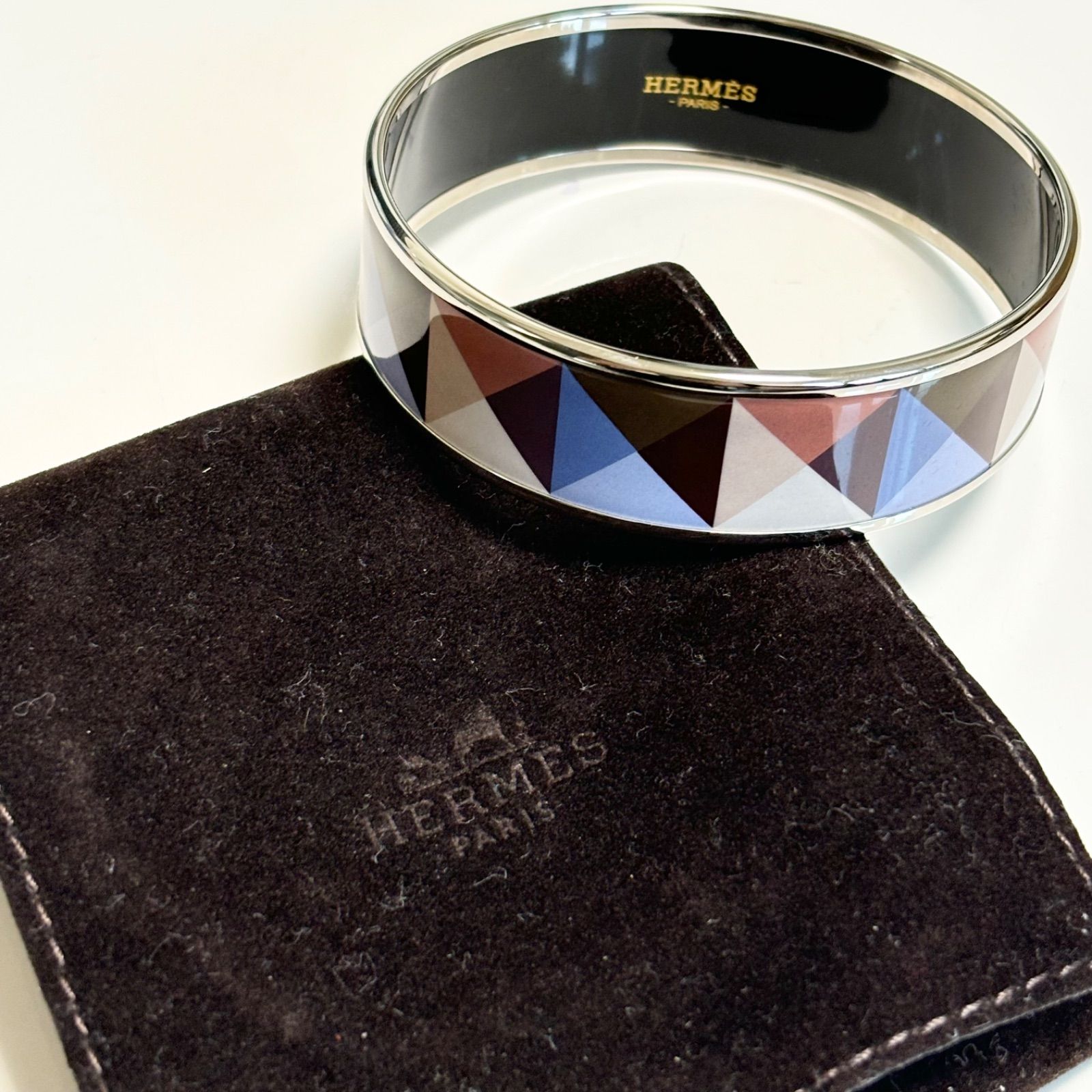送料無料】Hermes/エルメス/バングル/ブレスレット/エマイユGM/七宝 