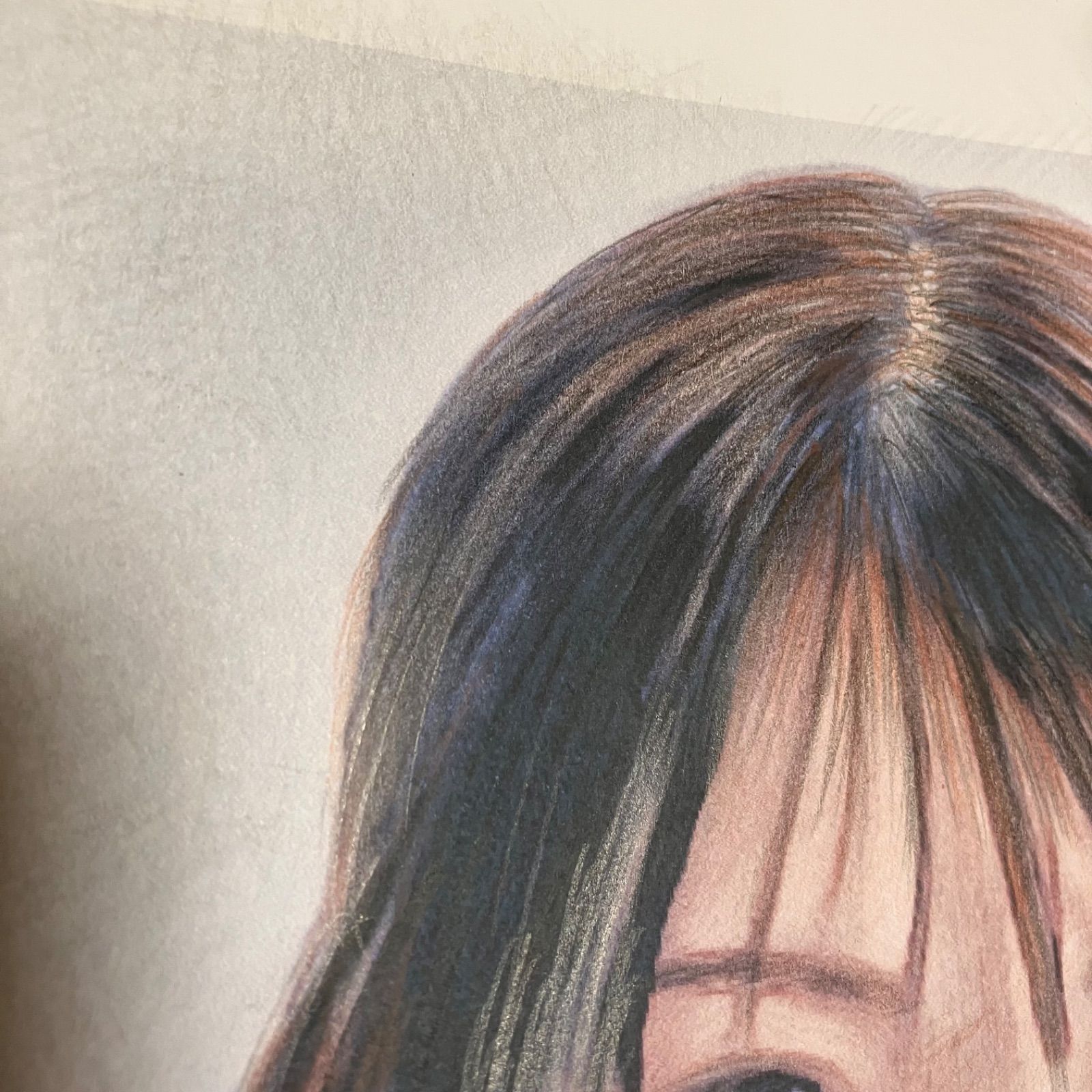 女優画18 額装品　額縁寸法32.7㎝×24.0㎝×1.5㎝　色鉛筆画　定款付 26 額装品 額縁寸法32.7㎝×24.0㎝×1.5㎝ 色鉛筆画 京藤夏樹真作