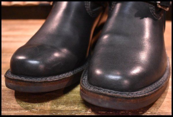 【8E 美品 09年】WESCO ウエスコ カスタムボス ブラック 黒 15インチハイト ビブラム700シングル エンジニア ブーツ BOSS HOPESMORE【EI310】