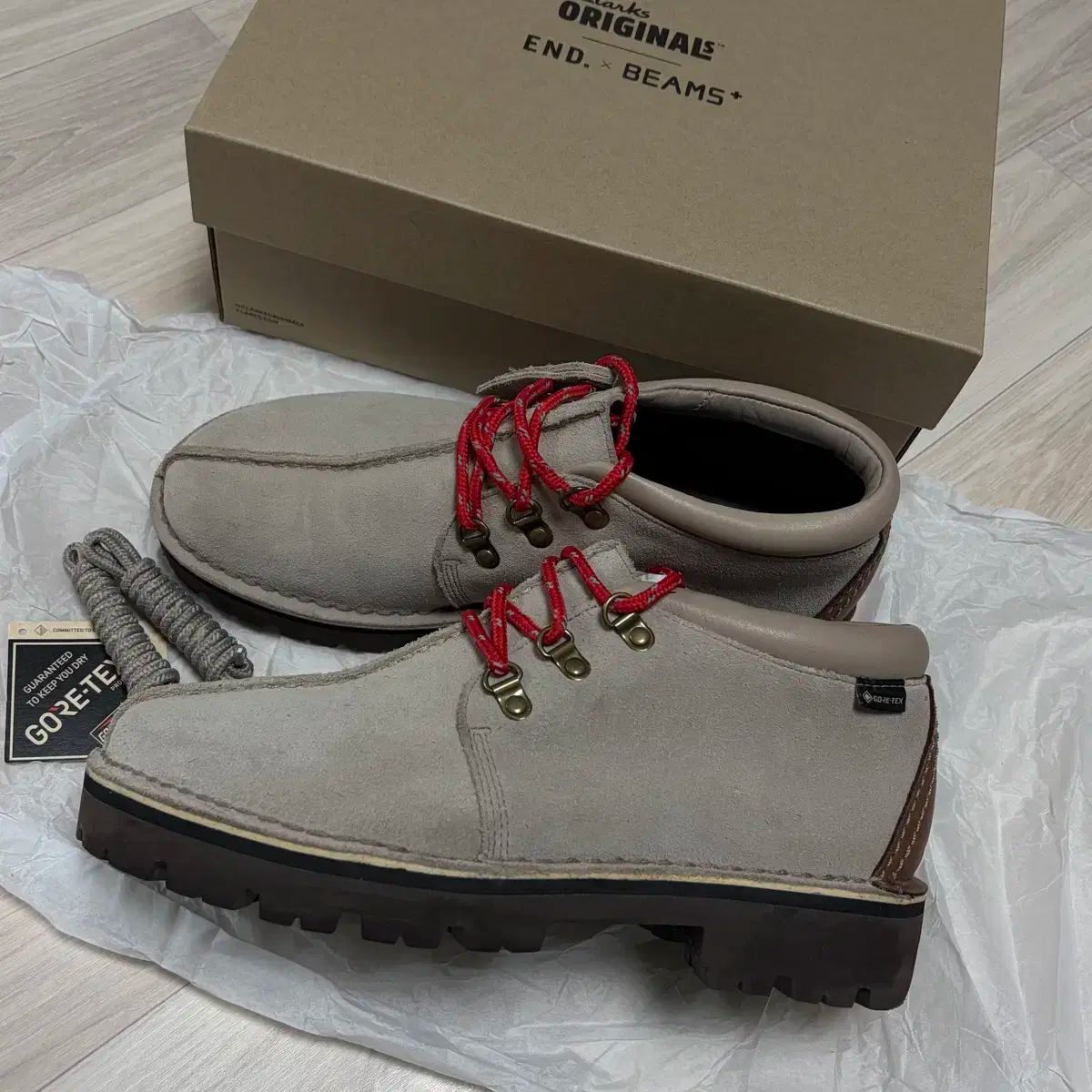 UK7.5 クラークス x エンド x ビームス プラス トラック ハイク ゴアテックス