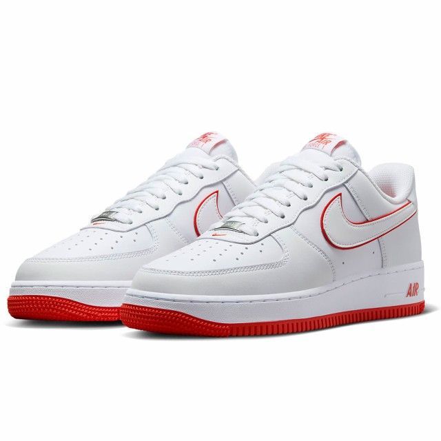 【10％割引クーポン配布】新品 NIKE ナイキ スニーカーナイキ エア フォース 1 07 NIKE AIR FORCE 1 07 ホワイト/ピカンテレッド/ホワイト DV0788-102 男女兼用 並行輸入品