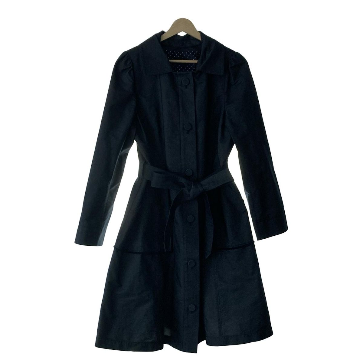 TO BE CHIC トゥービーシック コート サイズ46 XL レディース - ダークネイビー 長袖|襟取り外し可|春|秋