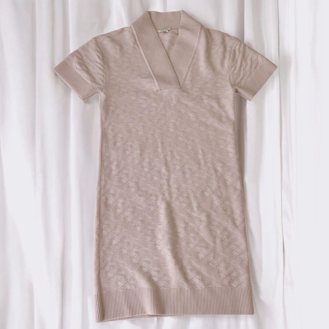 Vネック Hモチーフ