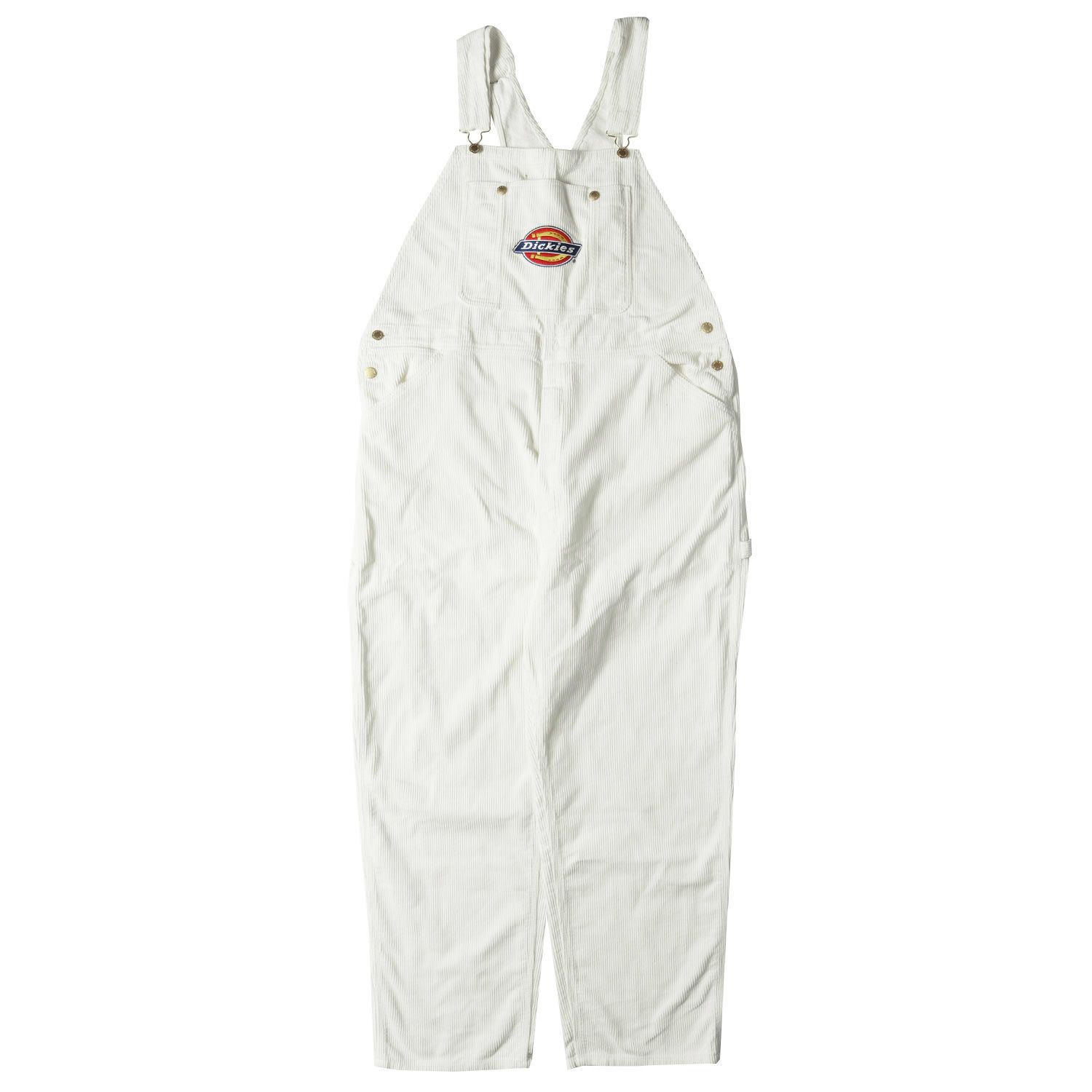 美品 Supreme シュプリーム Dickies ディッキーズ 別注 コーデュラ ペインター オーバーオール Corduroy Overalls  22AW ホワイト 白 XL ボトムス コラボ オールインワン