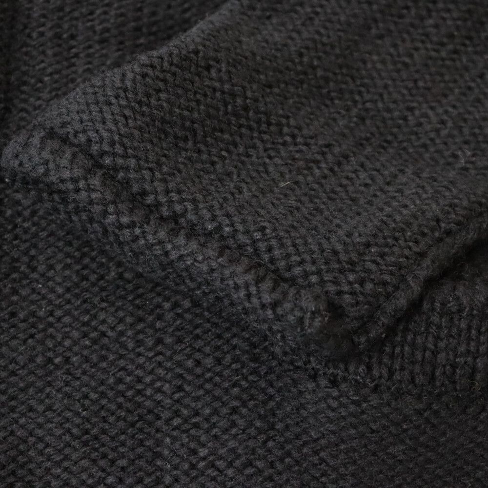 Yohji Yamamoto - Yohji Yamamoto POUR HOMME ヨウジヤマモト プールオム 21AW チャンキーニットロングカーディガン ブラック HX-K76-184 Yohji Yamamoto POUR HOMME ヨウジヤマモト プールオム 21AW