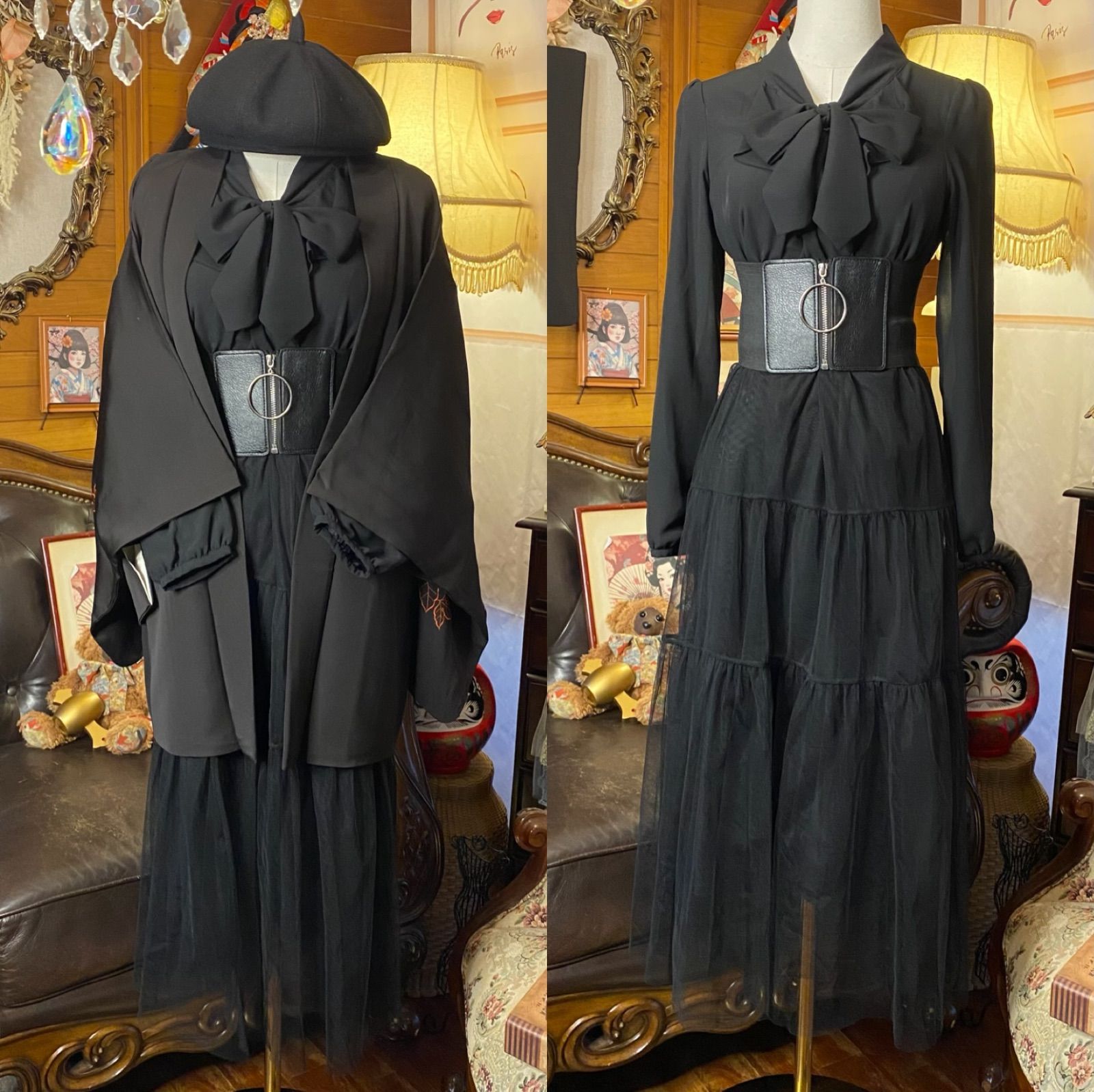 黒見え焦げ茶×橙花 C-667