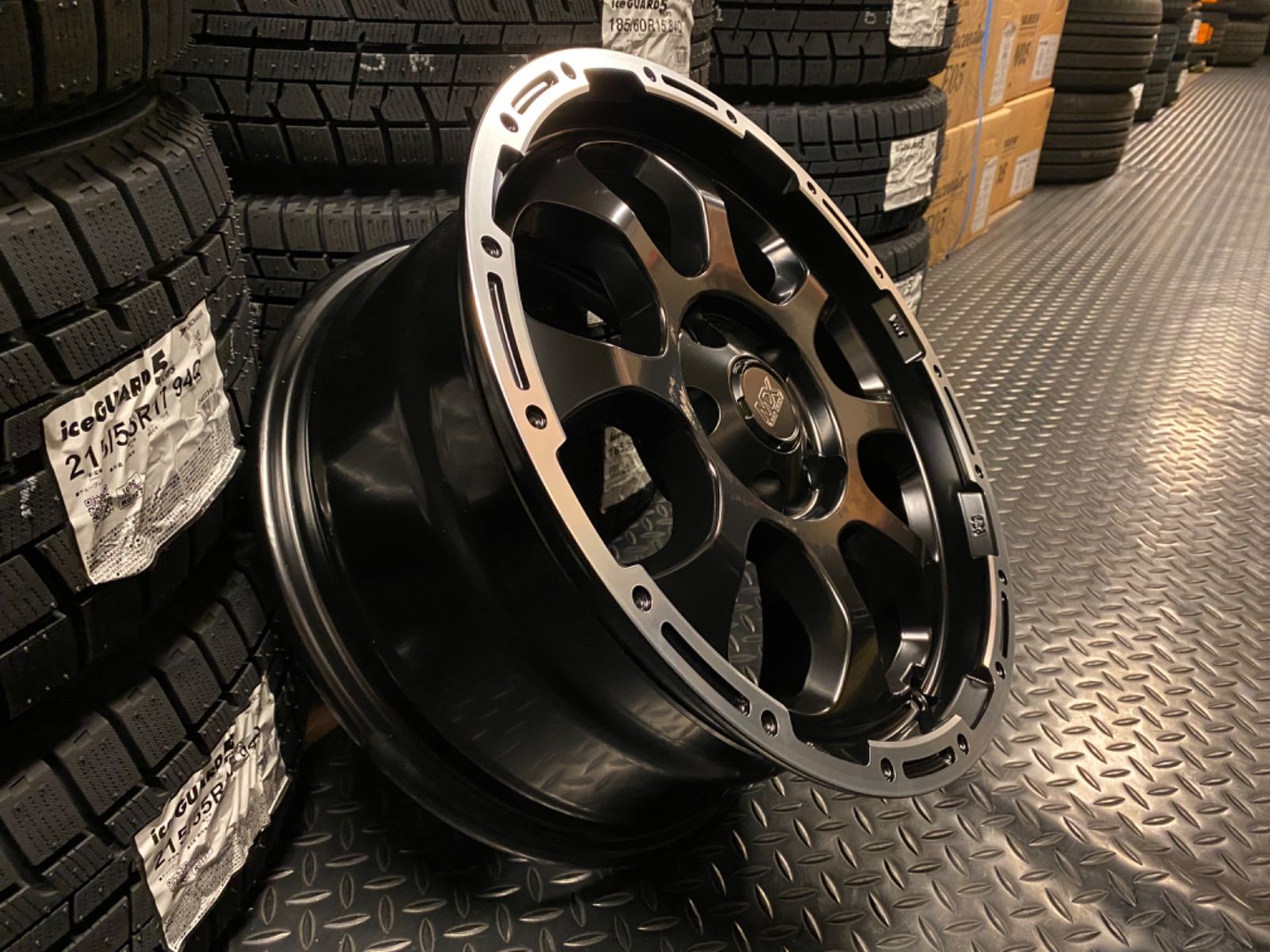 ◇新品◇16インチ×7.0J 5穴 PCD114.3 ブラックホイール4本 - メルカリ
