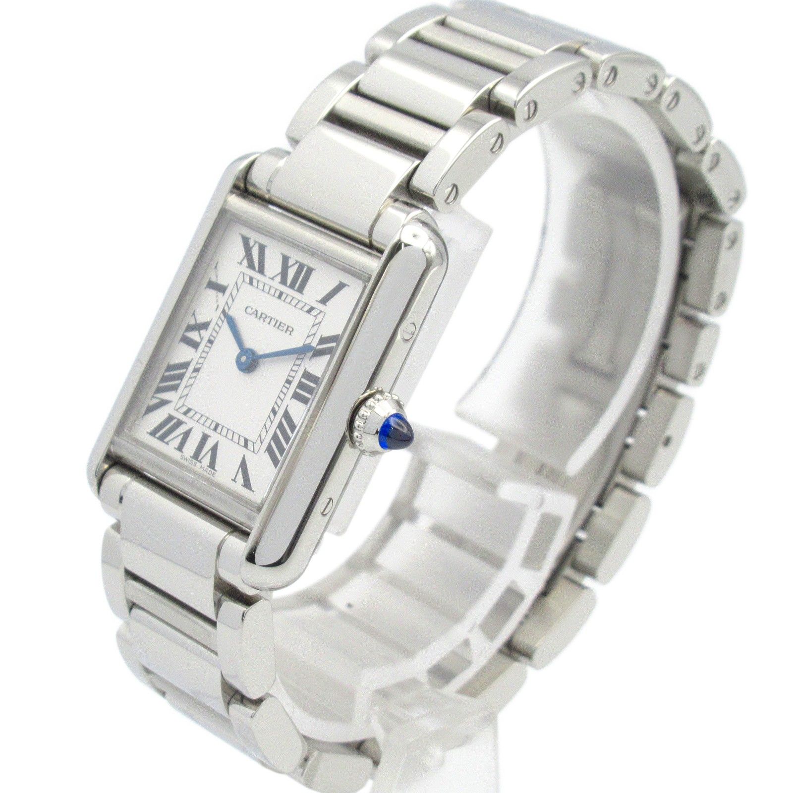 CARTIER タンクマスト SM 腕時計 ステンレススチール カーフレザー CARTIER カルティエ タンク マスト SM 腕時計 ステンレス
