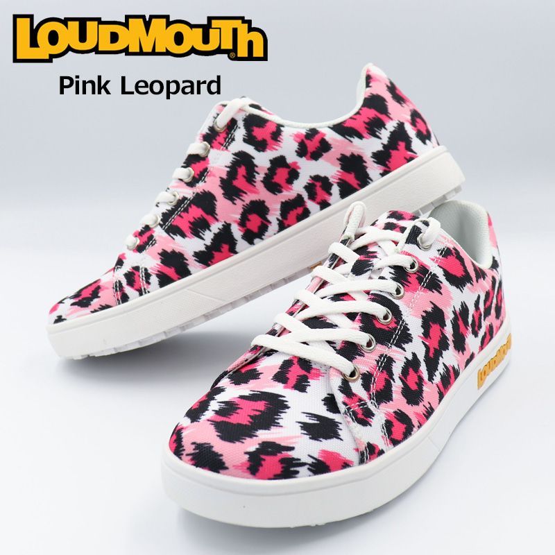 【サイズ選択可】ラウドマウス ユニセックス スパイクレス ゴルフシューズ Pink Leopard ピンクレオパード LM-GS0002 762980(275) 新品【Loudmouth正規販売店】