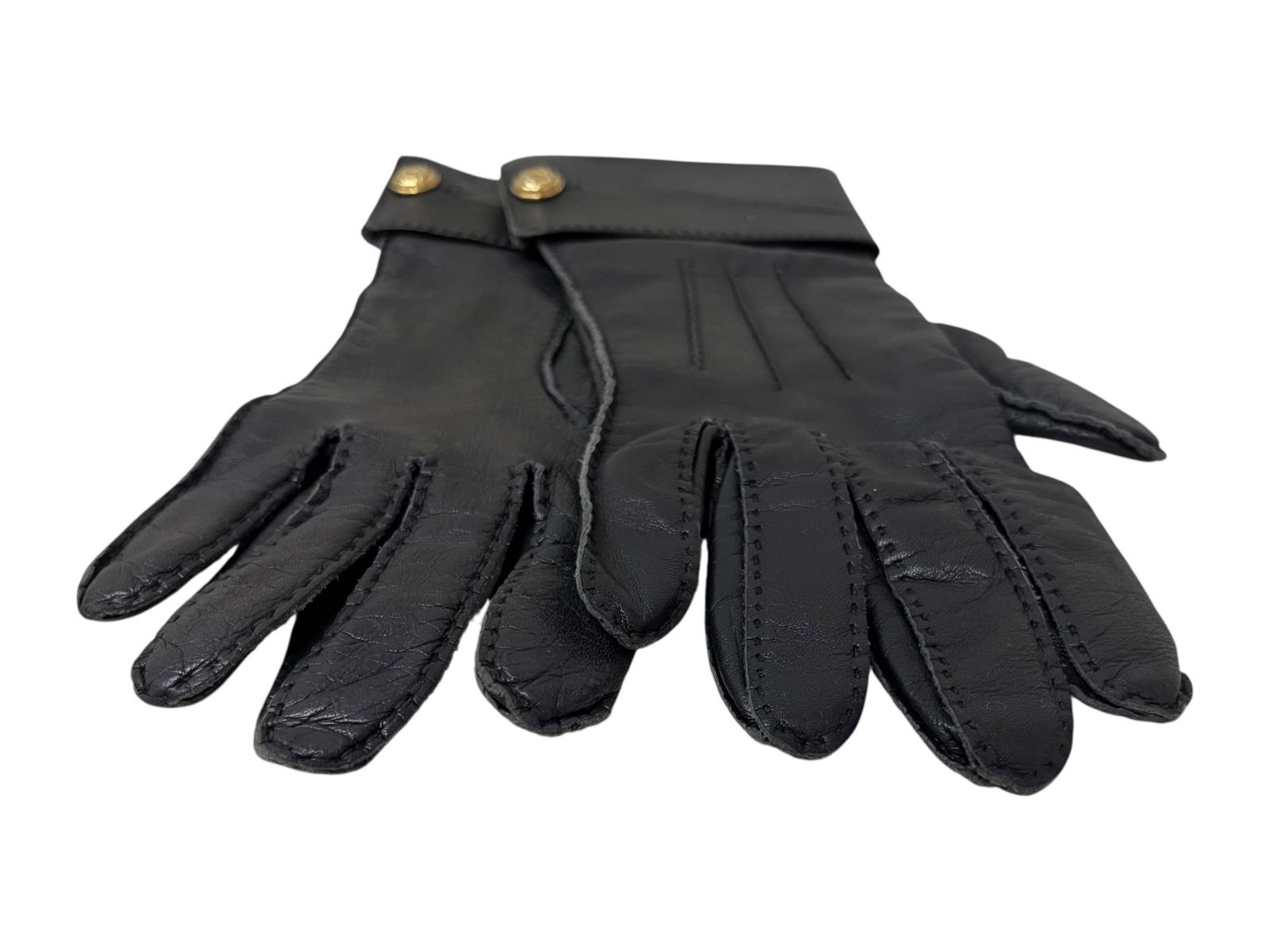 CHANEL (シャネル) レザーグローブ 手袋 ラムスキン フランス製 7 1/2