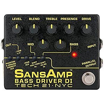 ･ Tech21 エフェクター Sansamp Bass Driver DI V2 BSDR-V2 ベース ドライブエフェクター-アンプシュミレーター-DI機能搭載 並行輸入品