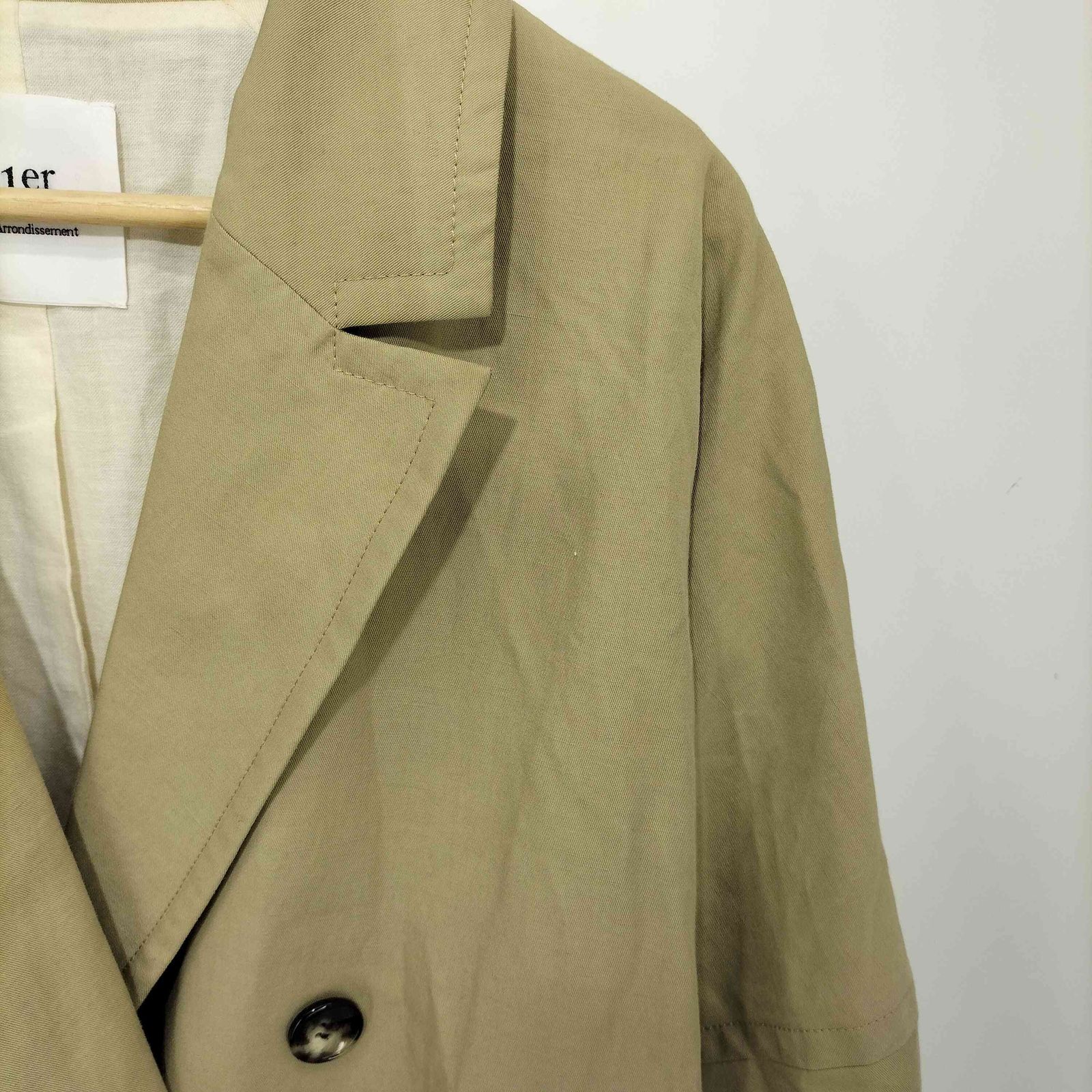 美品・プルミエアロンディスモン ダブルビーバーダブルブレストコート
