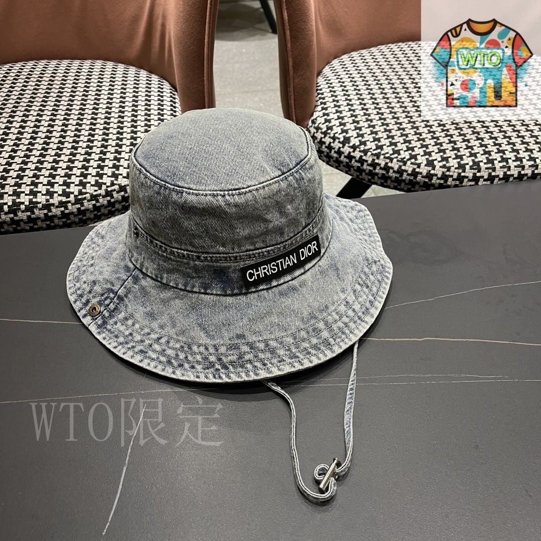 Dior デニム バケットハット 今日特価】Dior シンプル デニム バケットハット - メルカリ