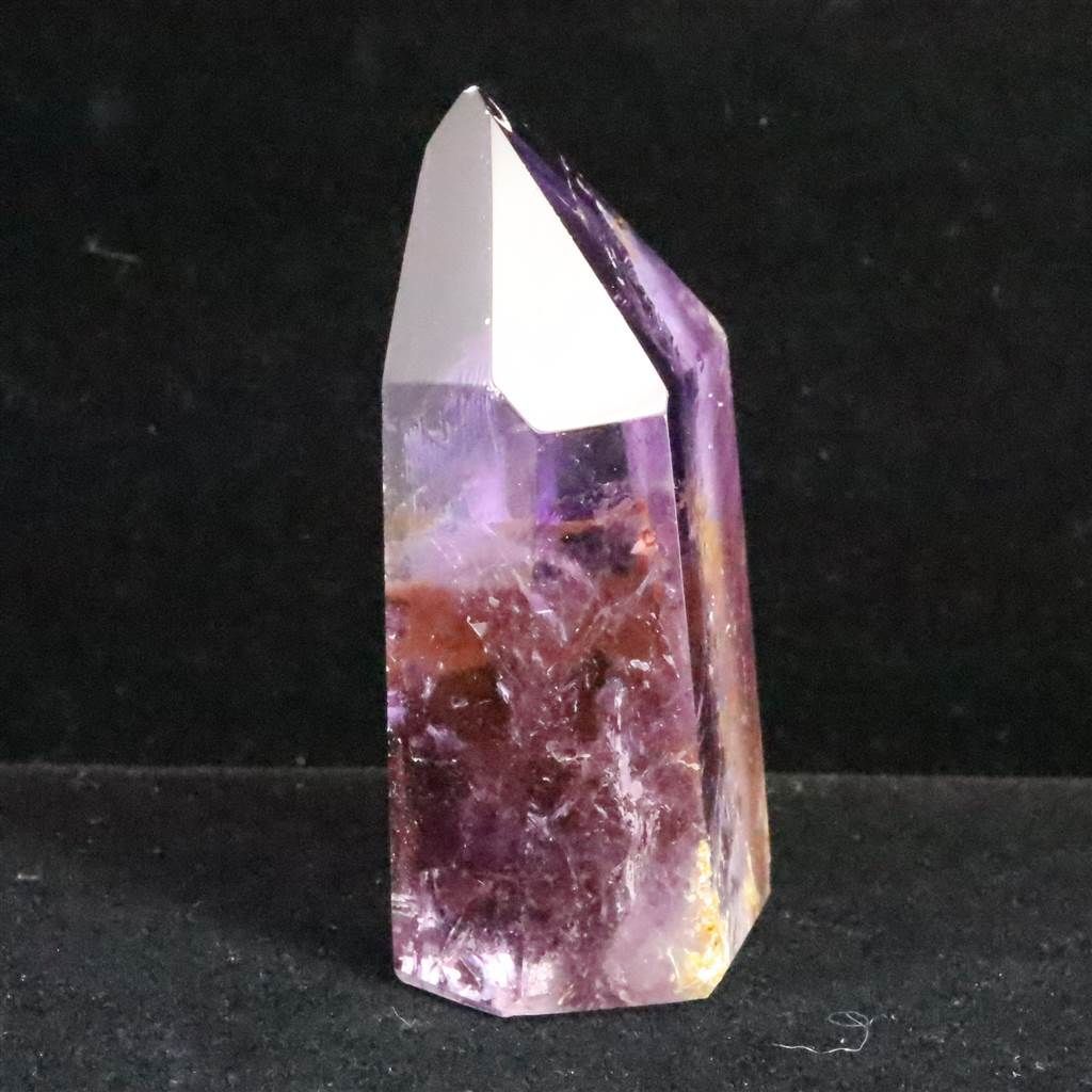 ブラジル産 アメジスト 71mmポリッシュポイント ストア 六角柱 121.8g