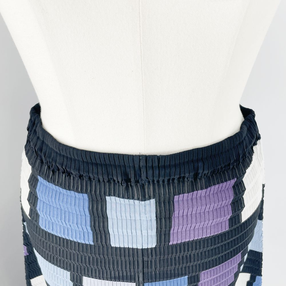 ISSEY MIYAKE ロングスカート ホワイトレーベル プリーツ加工 チェック 