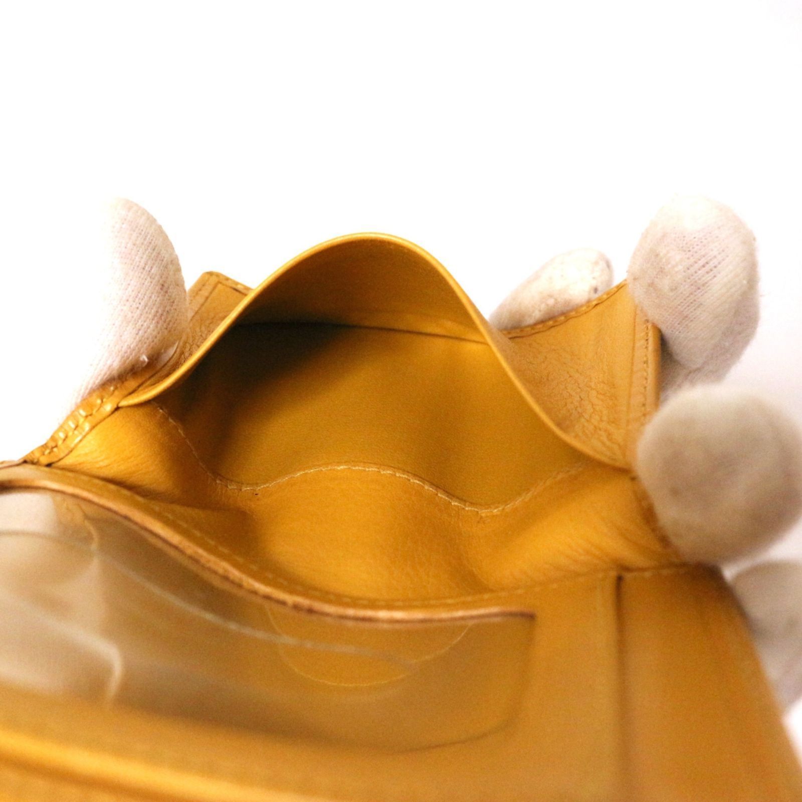 ロエベ パスケース カードケース レザー 本革 キャメル イエロー