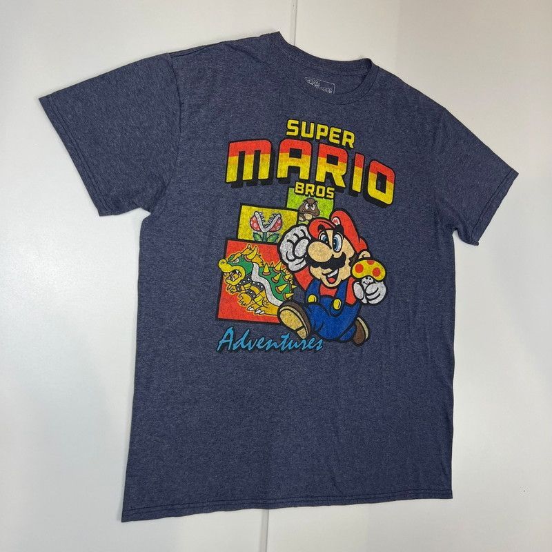 Nintendo SUPER MARIO BROS ニンテンドー マリオ キャラクタープリント