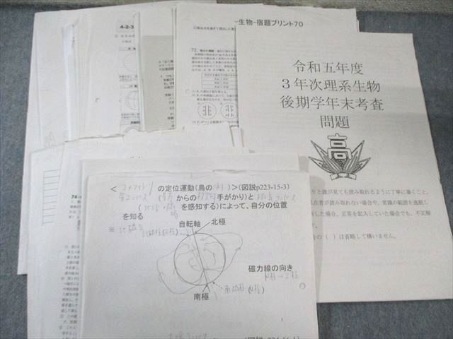 茨城県立竹園高校 高3多数 生物 教科書・プリントセット 定期考査付き 2024年3月卒業 055M9D 茨城県立竹園高校 高3多数 生物 教科書・プリントセット 定期