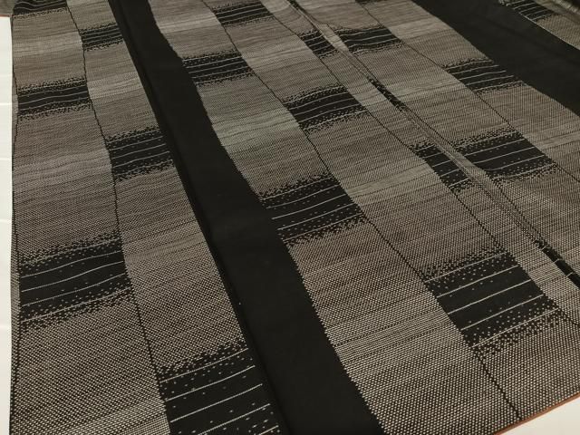 平和屋着物●本場大島紬　泥染め　9マルキ　変わり市松文様　正絹　逸品　AAAV7227zg 平和屋着物○本場大島紬 泥染め 9マルキ 変わり市松文様 正絹 逸品