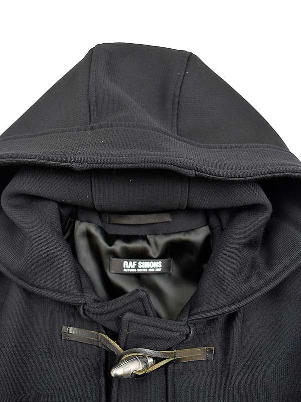 ラフシモンズ ダッフルコート 46 USED RAF SIMONS 高級USED RAF SIMONS ラフシモンズ 06AW ウールダッフルコート ブラック 46