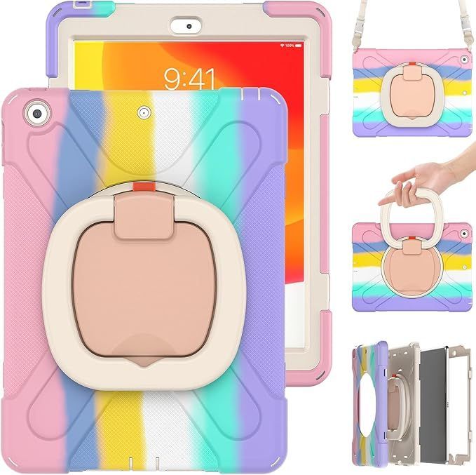 iPad Air パープル 第5世代 本体にスタンド兼用ハードカバーとペン付き