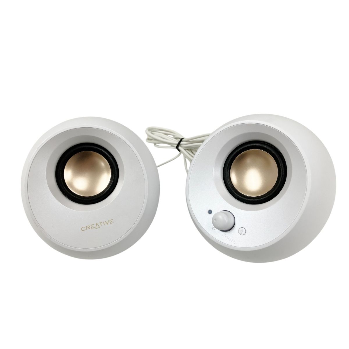 CREATIVE PEBBLE V3 MF1700 PCスピーカー ペア ホワイト 音響機材 PC周辺機器 クリエイティブ O10428943
