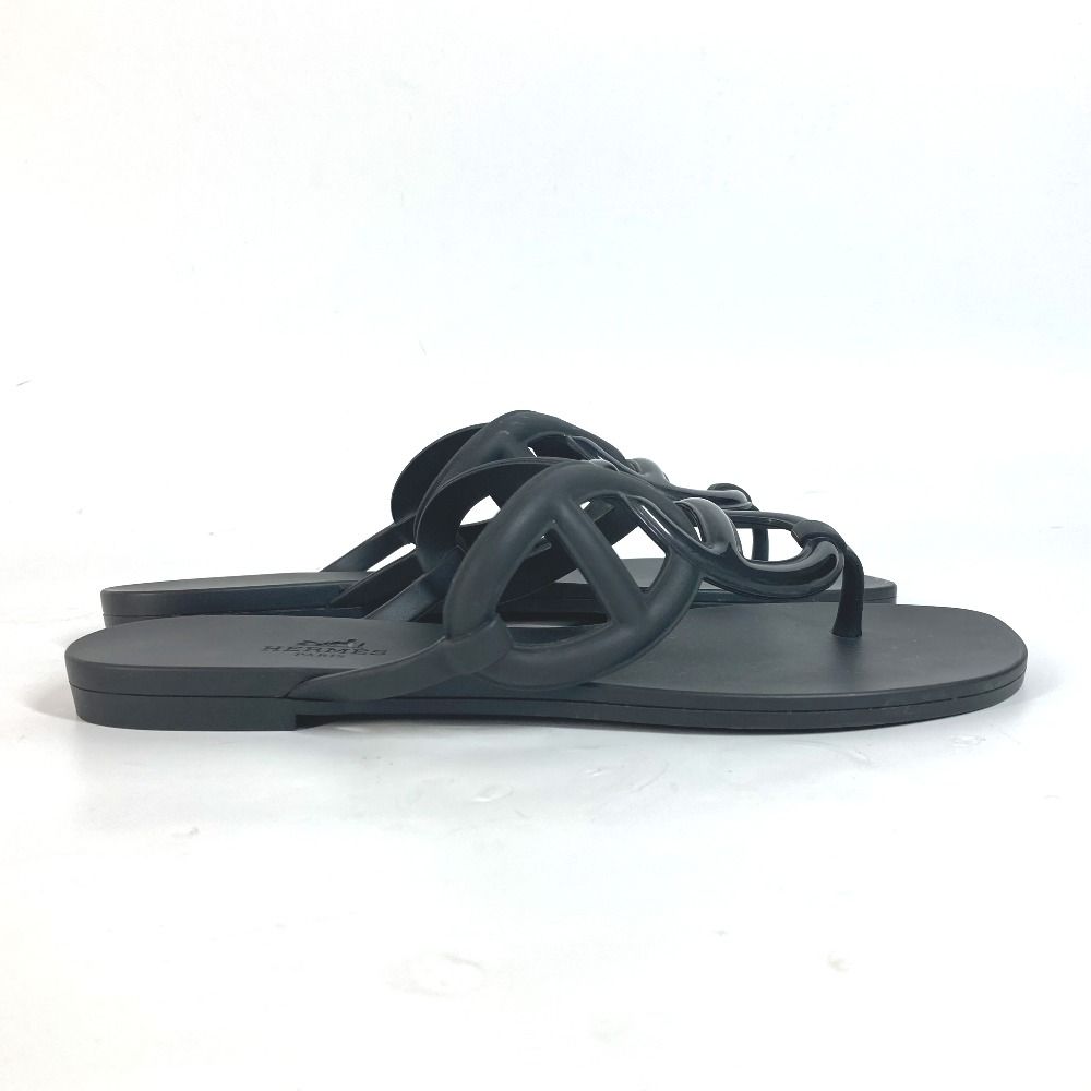 HERMESエルメス／エジェリ シェーヌダンクル ラバーサンダル／ブラック 楽天市場】≪ 新品 ≫ エルメス エジェリ サンダル 37 ラバー